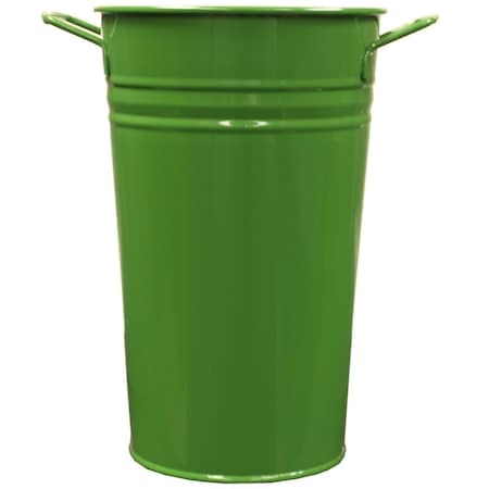 Houston International Trading Houston International Trading 8295E AG Enameled Galvanized Vase; AppleGreen 8295E AG